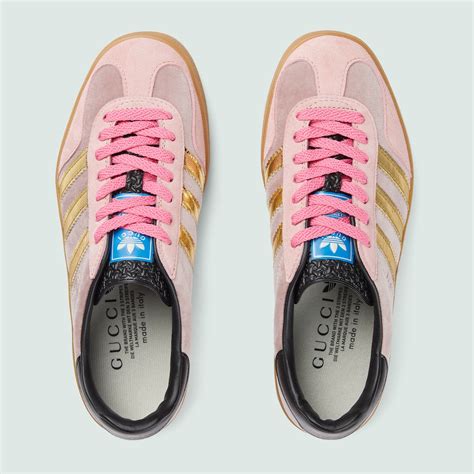 adidas gucci pink sneakers|Gucci Adidas gazelle pink.